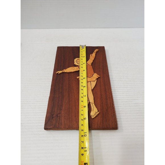 Inlaid Wood Marquetry Ballet dancer, Italian Art, Vintage Wooden Ballet … - Picture 9 of 10